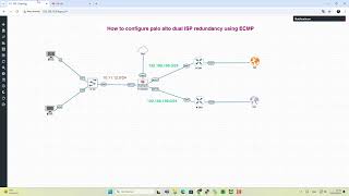 How to configure #palo alto dual ISP redundancy using #ECMP #PCNSA