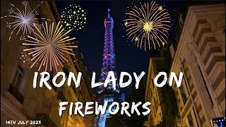 Fireworks Display From the Eiffel Tower on 14th July 2023, Rue de l'Université  - Part 1