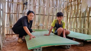 Orphan boy and Mute girl, Bed design sleep - Earn money to buy mats to make ends meet l Life orphan