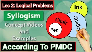 Lec: 02, Logical Problems | syllogism | easy Trick venn diagram #syllogismtricks #pmdc #logical