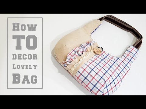 Super easy decor a beautiful handmade bag | DIY bag TUTORIAL | 手作包教学分享❤❤ Super easy decor a beautiful handmade bag | DIY bag TUTORIAL | 手作包教学分享❤❤