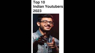Top 10 Indian Youtubers 2023 | Most Subscribed | #indianyoutubers #topten #shorts #topyoutubers