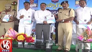 Warangal Police Conducts Road Safety Awareness Program || V6 News