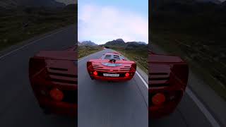 FERRARI F40 SPITTING FLAMES🔥#cars #ferrari #automobile #viralvideo #f40 #ferrari #shorts #car #v8