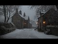 “Quiet Lane Beneath Falling Snow” — Silent Winter Evening | Dark Academia Playlist