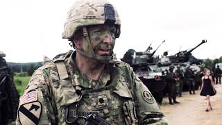 NATO Battlegroups Train Together at Exercise Iron Wolf, International Version (with Music)