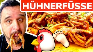 HÜHNERFÜSSE „GRILLEN“ und ESSEN!  ---  Klaus grillt