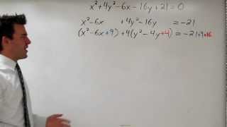 Rewriting Conic Sections in Standard Form