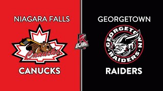 OJHL Highlights | Niagara Falls Canucks VS Georgetown Raiders | January 6, 2024