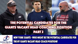 New York Giants - Who might be the Potential Candidates for the Giants Vacant Head Coach Position?