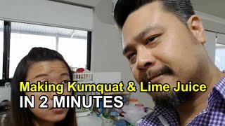 Making Kumquat and Lime Juice in 2 Minutes