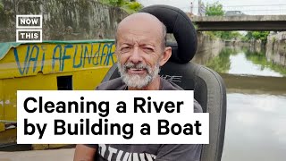 Artist Lives in Boat Made of Waste to Stress Pollution in Brazil #Shorts