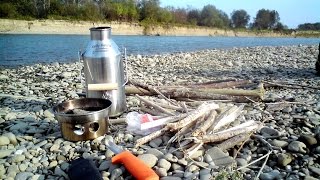 Kelly Kettle Trekker SST stal nierdzewna - testy polowe nad Komorowem i nad Dunajcem