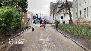 Bergen - Walking Nygårdsgaten to Lille Lungegårdsvann