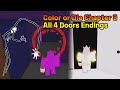 Color or Die Chapter 3 - All 4 Doors Endings [Full Walkthrough] Roblox Gameplay