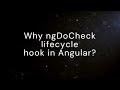 How ngDoCheck lifecycle hook works in angular | #angularinterview