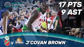 J'Covan Brown (17 Pts.) leads Pinar Karsiyaka into the round of 16