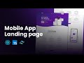  Build a Stunning Mobile App Landing Page with React.js & Tailwind CSS #reactjs #tailwindcss