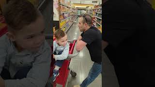 Anyone Ever See A Kid Do This In A Shopping Cart? #Triplets #Target #family amily