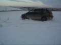 mitsubishi space wagon on snow