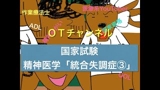 作業療法国家試験（共通問題/精神医学/統合失調症）　9時間目「作業療法士（OT）の為の国家試験対策」