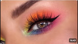 Rainbow Colorful Makeup tutorial | Analogues Makeup look | Pride Rainbow Eye Makeup | Irfan Bukhari