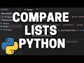 How to Compare Lists with the In Operator in Python - Python for Beginners