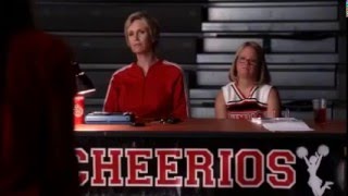 Glee   Quinn and Finn tryout for Cheerios 2x01