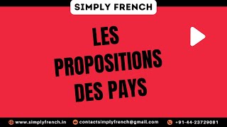 Simply FRENCH -  Les propositions des pays