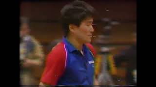 全日本卓球選手権 1988 （斎藤清 vs 小野誠治）１－３セット①