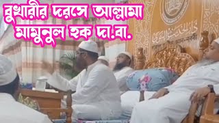 বুখারীর দরসে আল্লামা মামুনুল হক। শাপলা চত্বরের শহীদদের ভুলে যাওয়া এই জাতির সাথে সবচেয়ে বড় গাদ্দারি।