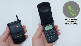 Motorola StarTAC 130 MG1-4E21 Mobile phone menu browse, ringtones