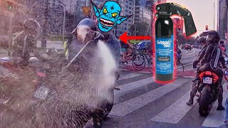 "PEPPER SPRAY RAGE!!!" - STUPID, CRAZY & ANGRY PEOPLE VS BIKERS 2021 - BIKERS IN TROUBLE! [Ep.#1024]