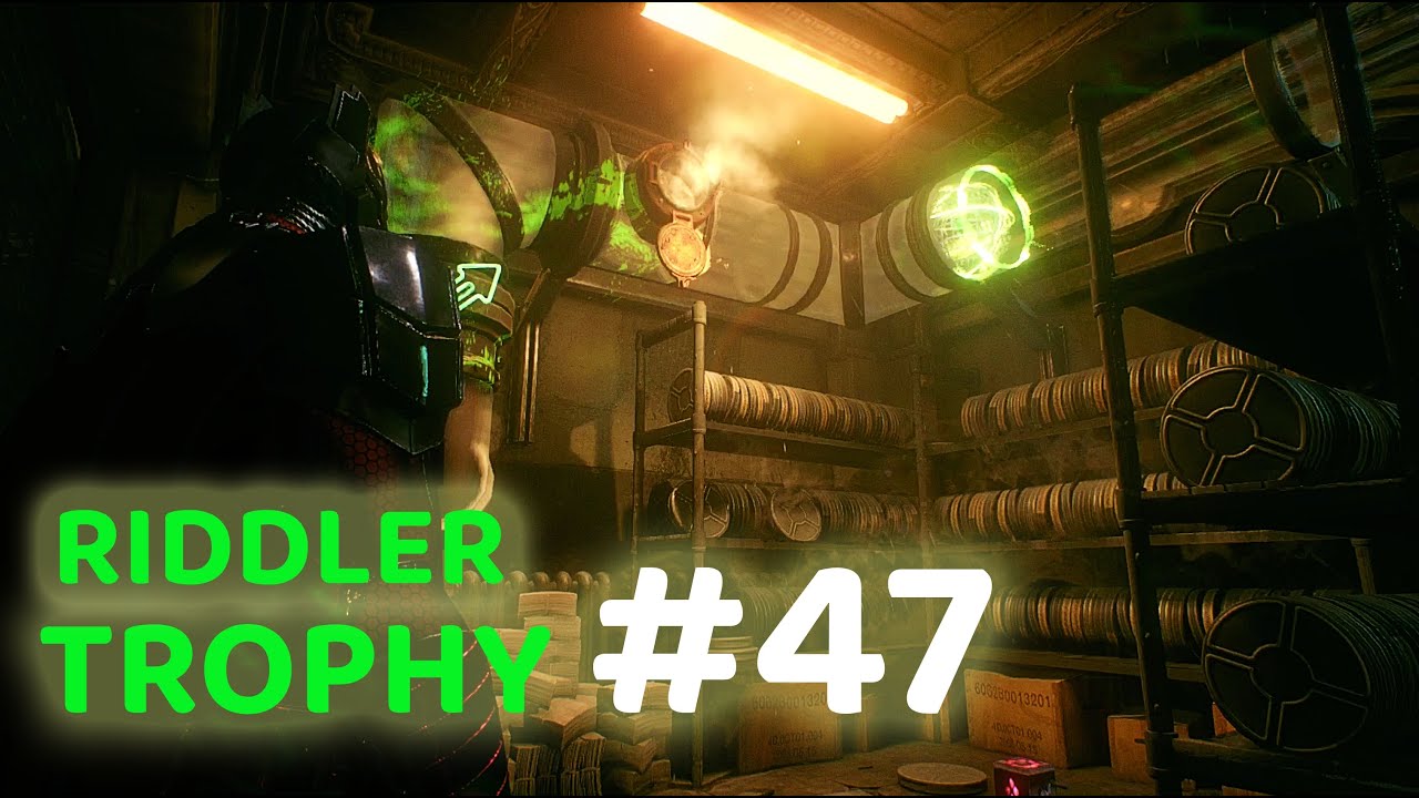 BATMAN: ARKHAM KNIGHT - Riddler Trophy #47 - Panessa Studios - YouTube