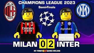 Milan vs Inter 0-2 • Semi-final Champions League 2023 • All Goals & Hіghlіghts in Lego Football