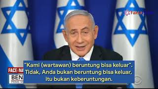 JAWABAN CERDAS PM lSRAEL BENYAMlN NETANYAHU Saat Dicecar Wartawan