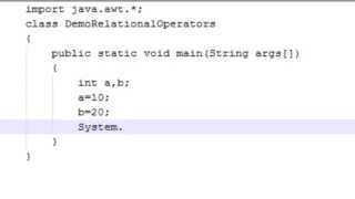 Java Tutorials-Java Operators(Relational Operators part1)