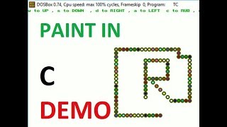 How To Make PAINT IN C Language | Demo | Rcodes