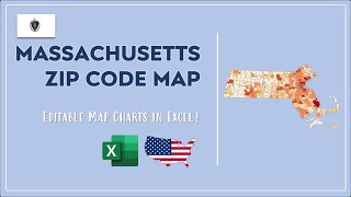 Massachusetts Zip Code Map in Excel - Zip Codes List and Population Map