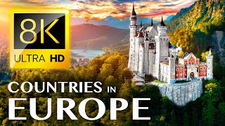 TOP 40 - Most Beautiful Countries in EUROPE 8K ULTRA HD