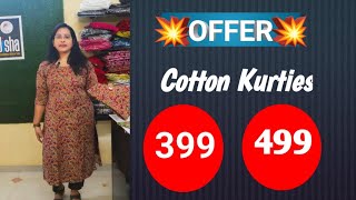 #offerprice #Cotton Kurties #399 #499 #casualwear