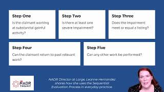 NADR Toolkit- Five Step Sequential Evaluation Process