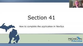 Section 41 - How to Apply Using NexSys