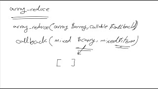 reduce_array example solved in PHP