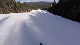 Slopestyle in snow park bukovel