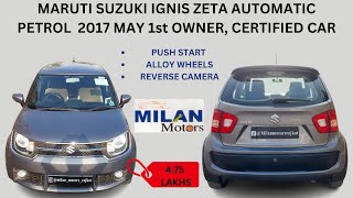 Maruti Suzuki  #nexa  IGNIS Zeta 2017 May #automatic PETROL #certifiedcars in #rajkot