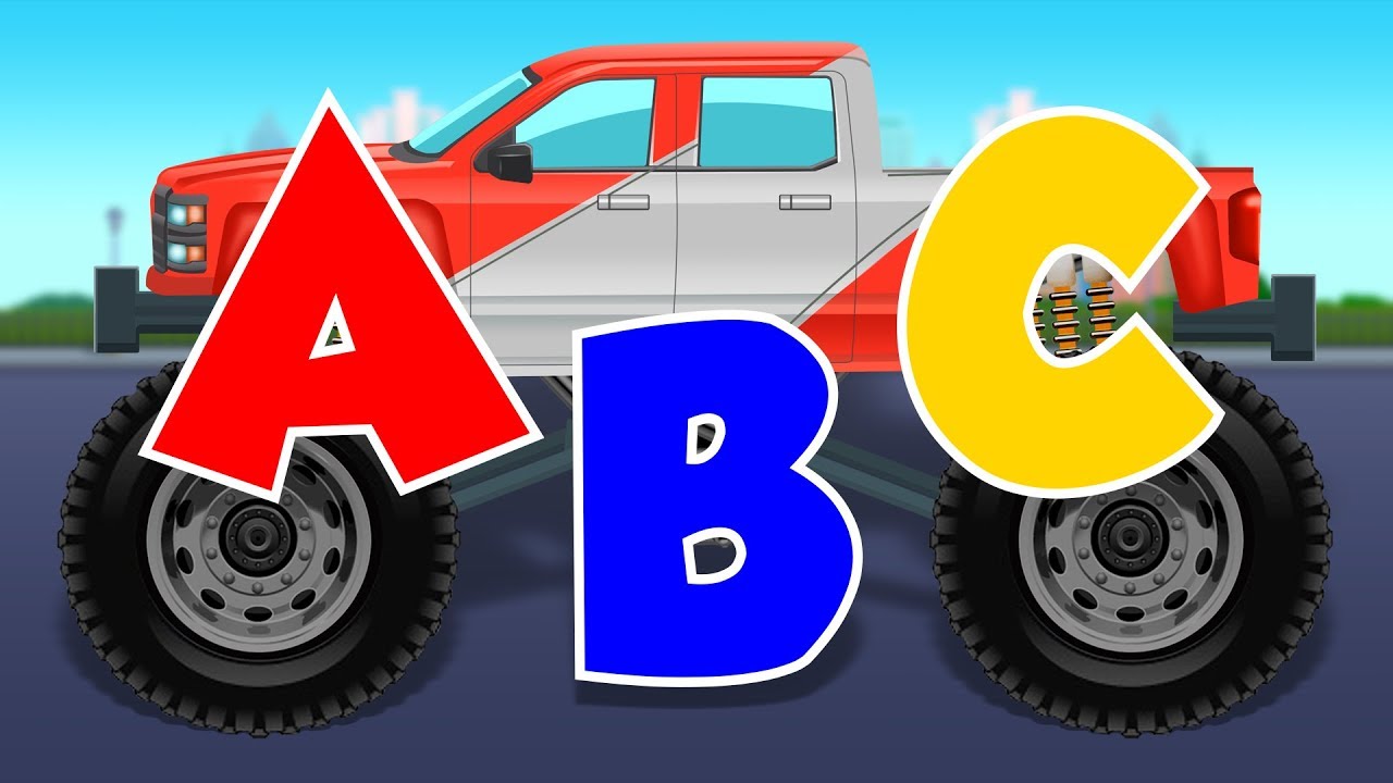 Monster Truck Alphabets | Learn ABC | A To Z | Truck Cartoon - YouTube