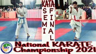NKF Male KATA Semi Final Roshan Yadav UP vs Gurpreet Singh J&K National Karate Championship 2021