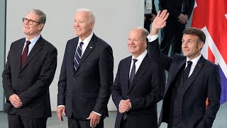 Biden reúne-se com Scholz, Macron e Starmer em Berlim