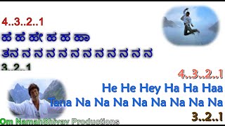 Ninindale Ninindale Karaoke With Lyrics Kannada English |Milana | Puneeth Rajkumar  | Sonu Nigam